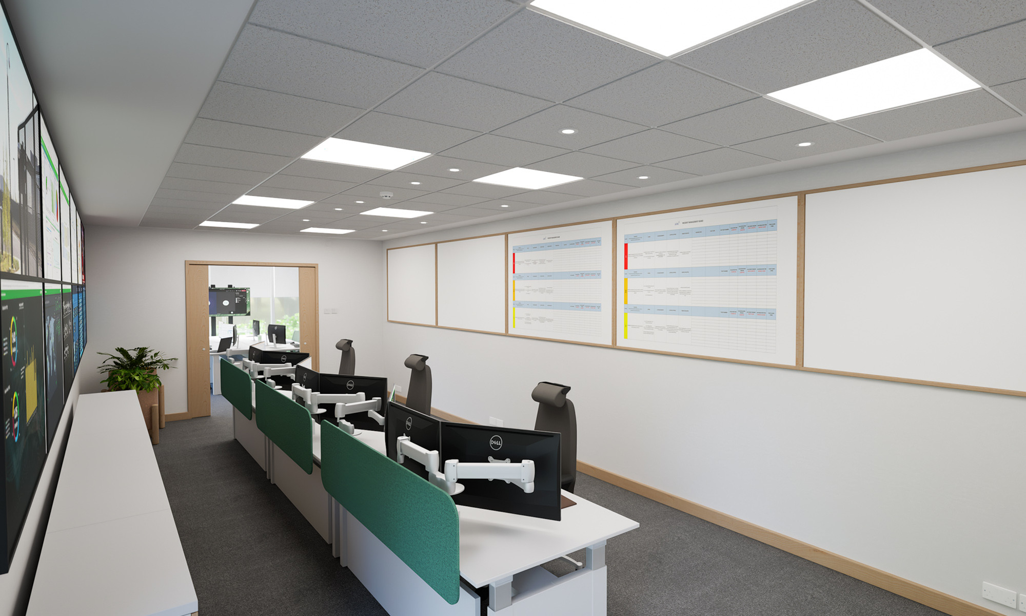 Creation of activity-based zones in the layout to minimise distraction