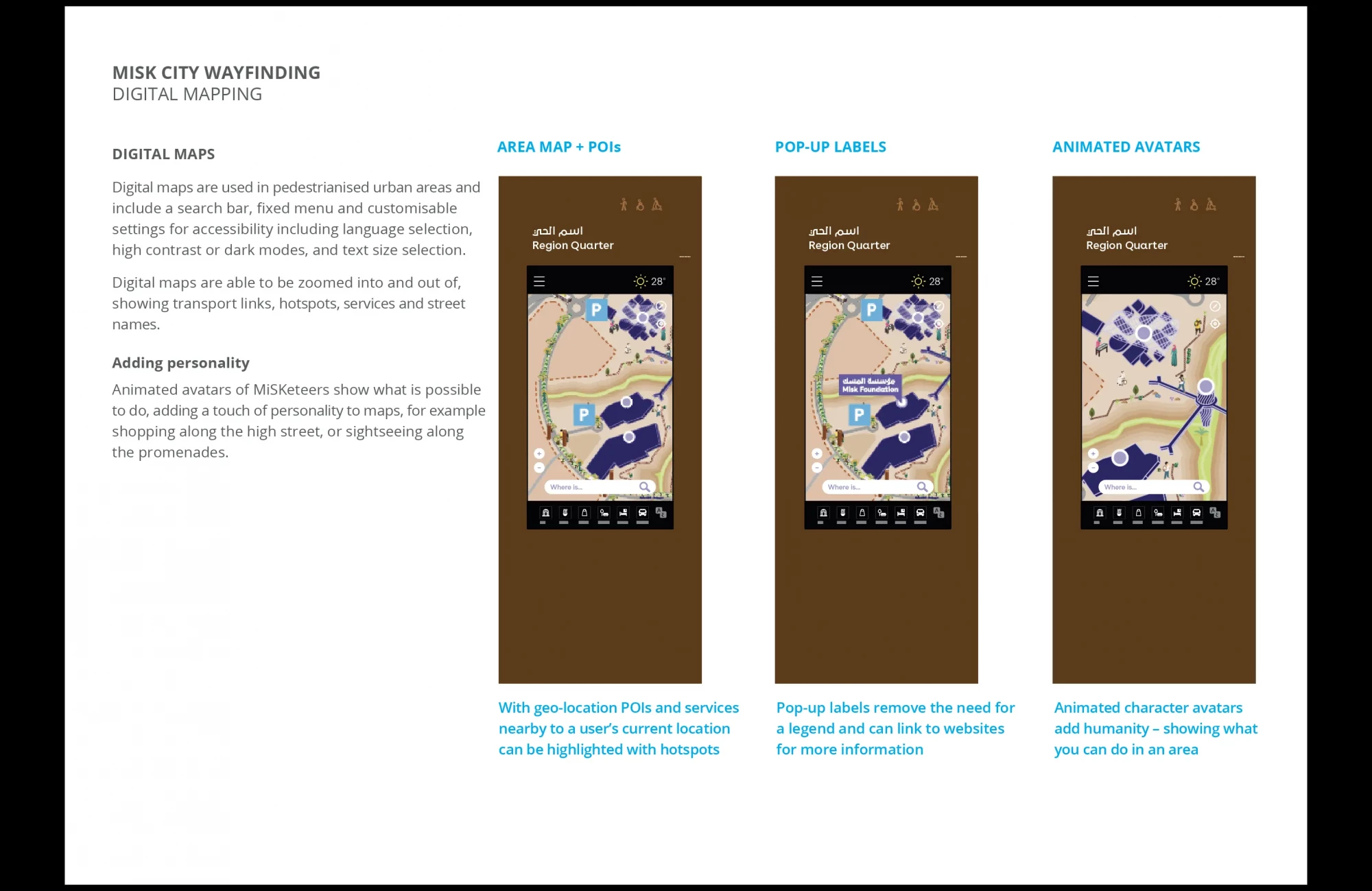 Proposed digital maps