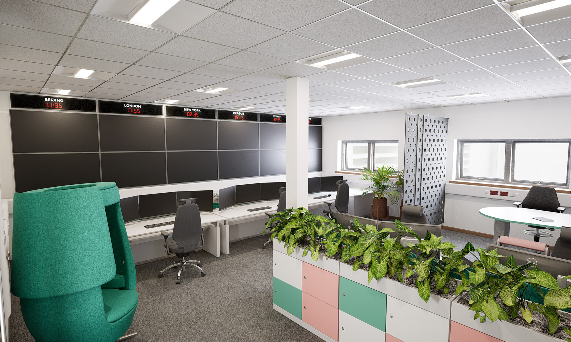 Large shared screen array systems integration and improved situational awareness